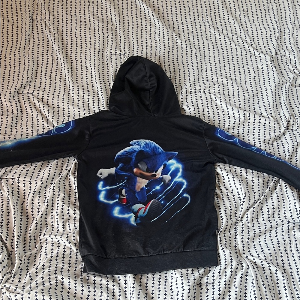 Kids Black Sonic Hoodie